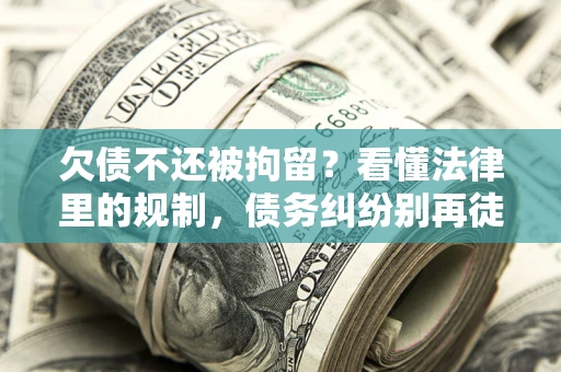 北京欠债不还被拘留？看懂法律里的规制，债务纠纷别再徒劳奔波