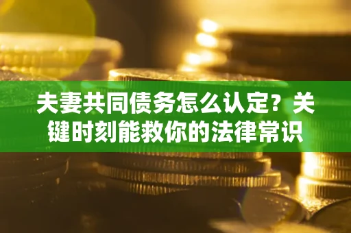 北京夫妻共同债务怎么认定？关键时刻能救你的法律常识
